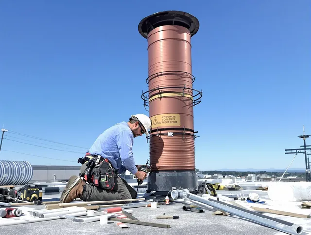 Installed chimney liner by Bell Gardens Chimney Sweep in Bell Gardens, CA