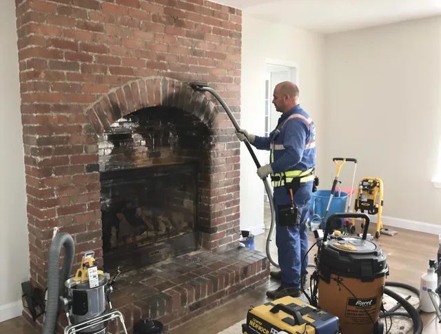 Bell Gardens Chimney Sweep expert performing detailed chimney sweep in Bell Gardens, CA