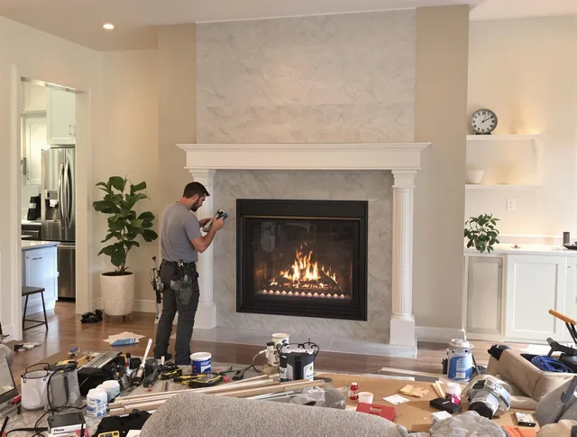 Newly installed fireplace by Bell Gardens Chimney Sweep in Bell Gardens, CA