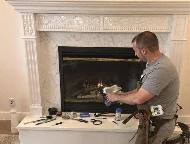 Bell Gardens Chimney Sweep performing fireplace maintenance in Bell Gardens, CA